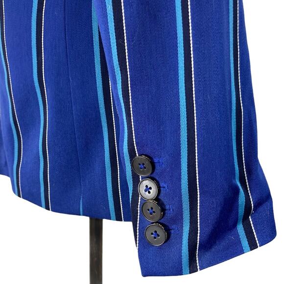 Blue striped boating blazer, NEW Jack Wills Ordway unisex preppy academic jacket - Picture 5 of 10
